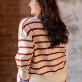 Simple With Stripes Crew Neck