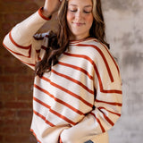 Simple With Stripes Crew Neck