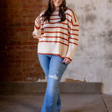 Simple With Stripes Crew Neck