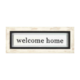 Welcome Home Glass Plaque