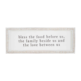Bless The Food Beaded Plaque