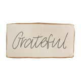 Grateful Gusset Throw Pillow